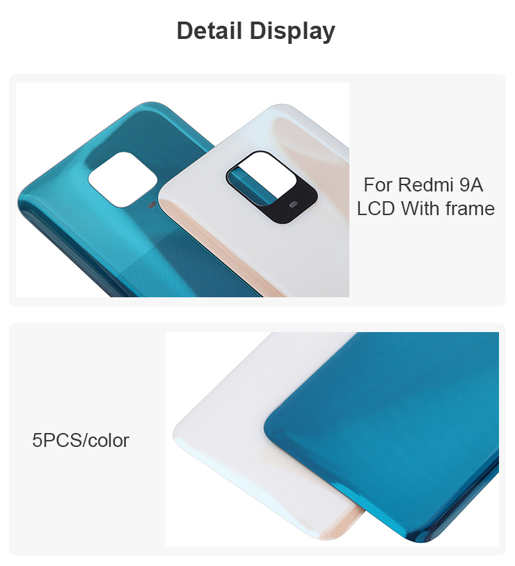 OEM Cell Phone Housing Battery Door for Xiaomi Redmi Note8 Note9Pro