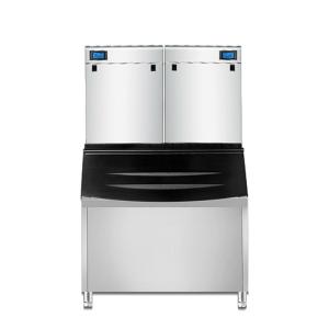 China 2000Lbs Ice Cube Maker With Bin Air Cooled 1000Kg/24H wholesale