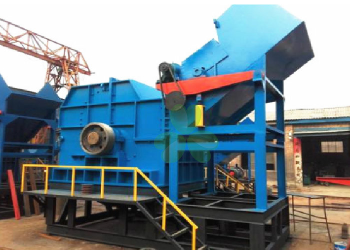 Blue Small Scrap Metal Crusher Machine For Beverage Cans / Paint Buckets