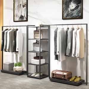 China Show Fashion Clothing Rack Display For Showrooms Garment Display Rolling Rack wholesale