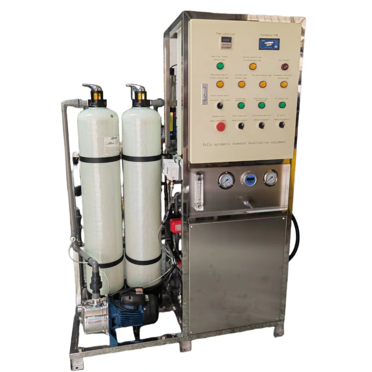 5T Dual Front End Water Desalination Machine Producing 200L/H Per Hour