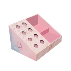 China Linen Retail Cardboard Counter Display Boxes Embossing OEM on sale