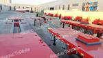 Extendable 3 Axles Genron Semi Truck Flatbed Trailer