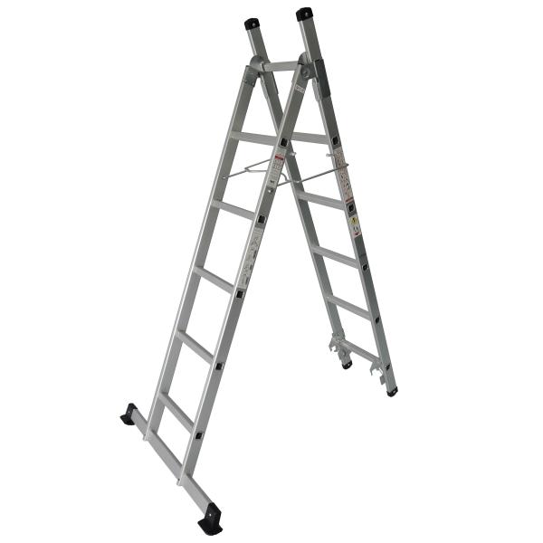 Quality Compact Design  Aluminium Multi Purpose Ladder 2x6 150kgs Load Capacity for sale