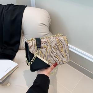 China Bag women's new fashion small square bag wholesale niche simple retro quicksand everything single shoulder crossbody cha wholesale