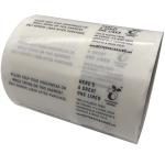 Round Printed Barcode Labels Biodegradable Food Packaging Label Roll