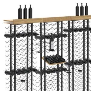 China Wooden Metal Wine Display Racks Shelving Units Shop Fitting Liquor Retail Store wholesale
