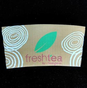 China 12oz 16oz Kraft Paper Coffee Cups And Sleeves OEM Design wholesale