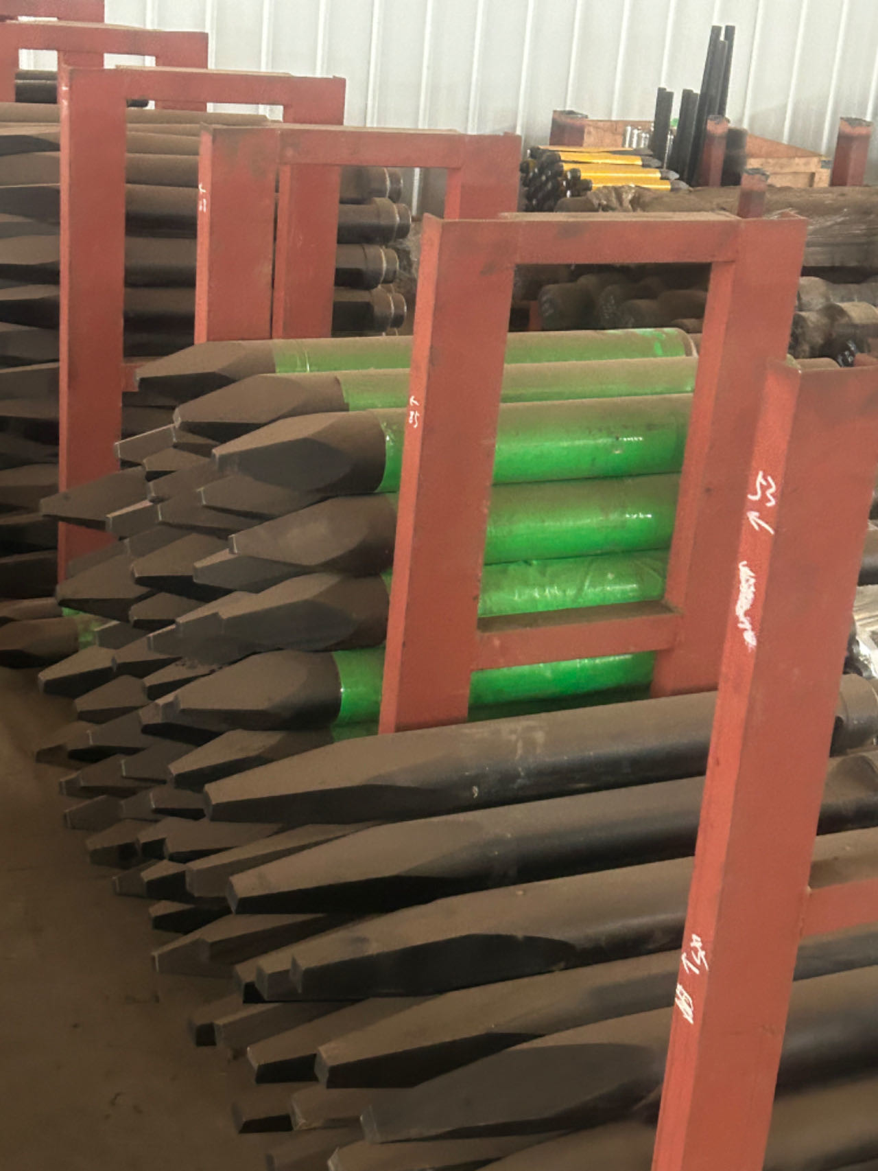 42CrMo 53mm Excavator Hammer Chisel For Rock Breaker / Hydraulic Breaker