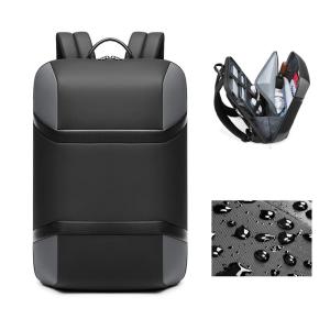 China Zipper Closure Waterproof Business Backpack Dual Space Storage wholesale