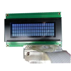 China 2.5 Inch Character Lcd Display， 20x4 STN Yellow / Blue 1/16 Duty 1/5 Bias wholesale
