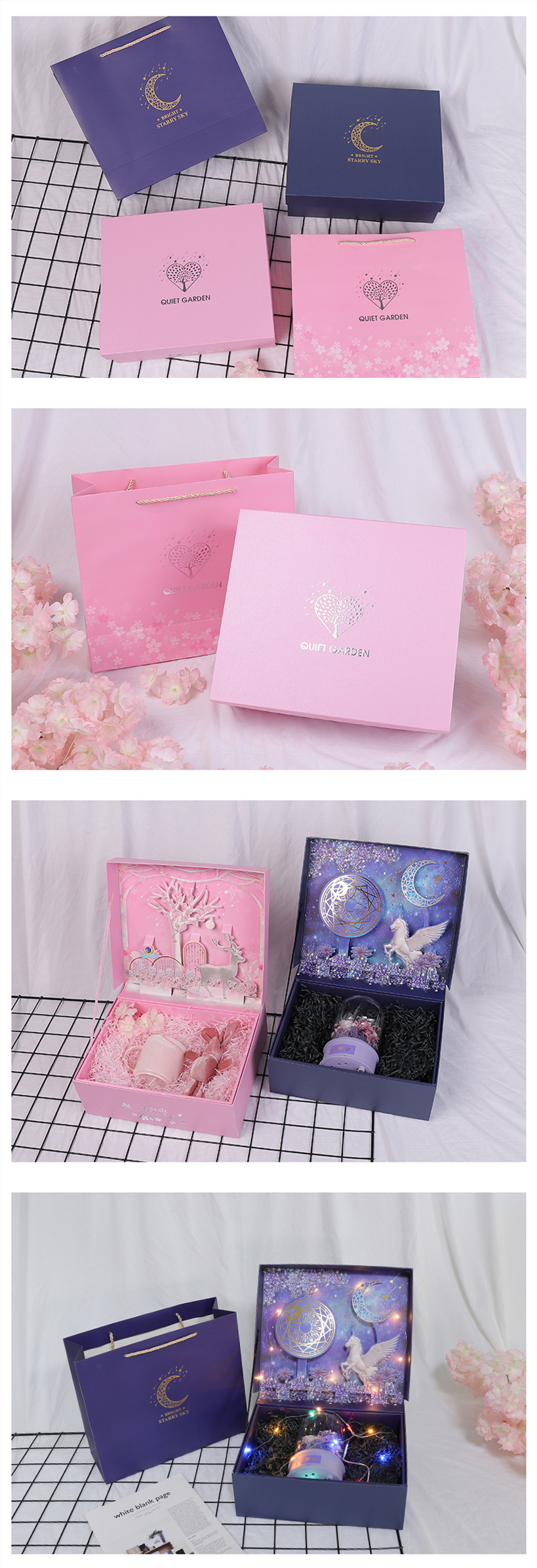 Magnet Sustainable Gift Box Packaging , Moistureproof 3D Packaging Box