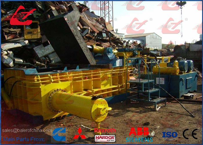 250Ton Turn Out Hydraulic Metal Baler Heavy Duty Scrap Baling Press Machine 60kW Motor