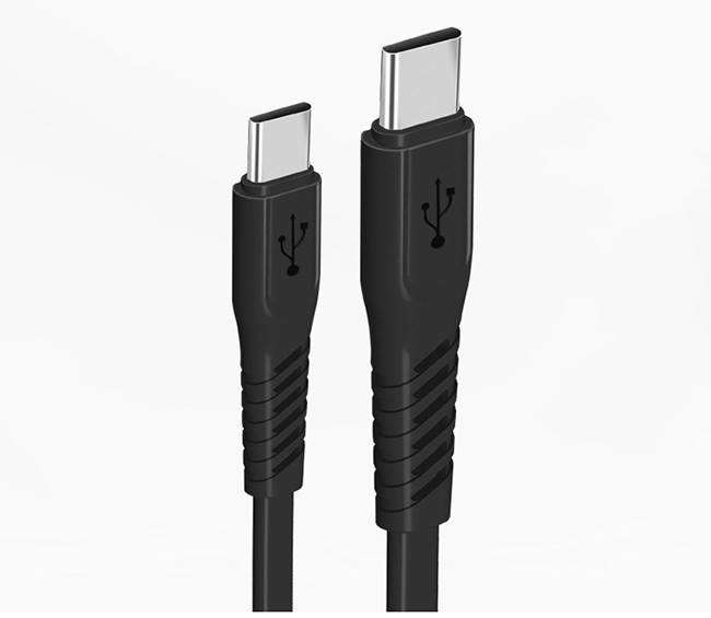 USB2.0 USB PD Cable C Male To C Male TPE Material 15cm 60cm 1m