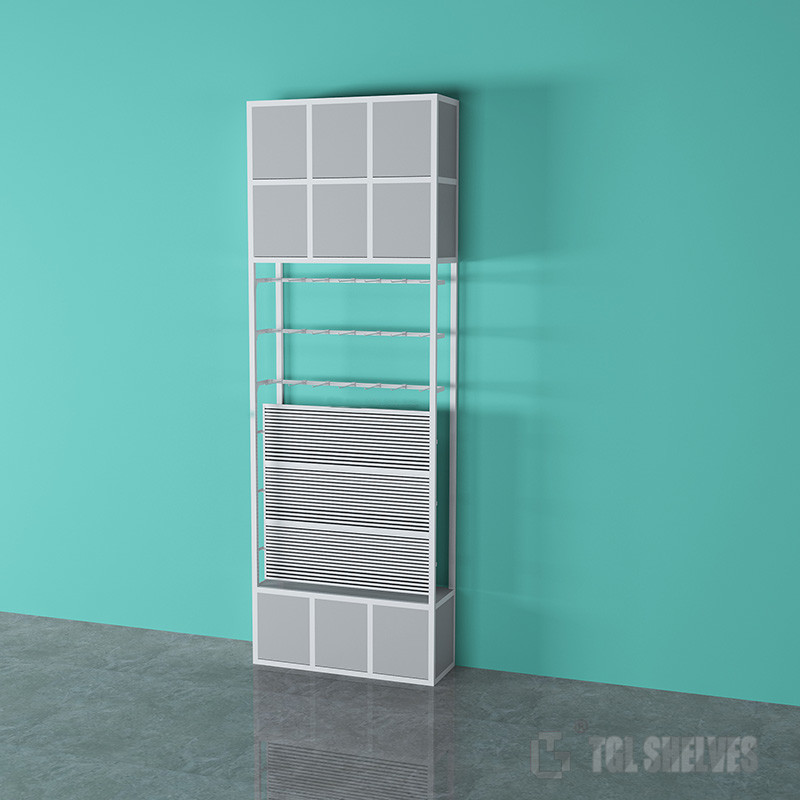 Supermarket Wooden Shop Shelving ISO Certification MDF Boards Material OEM ODM