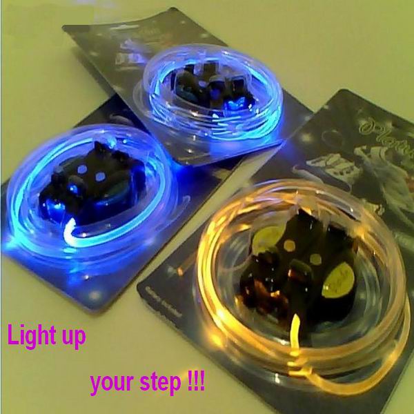 waterproof colorful cute flashing led shoelace
