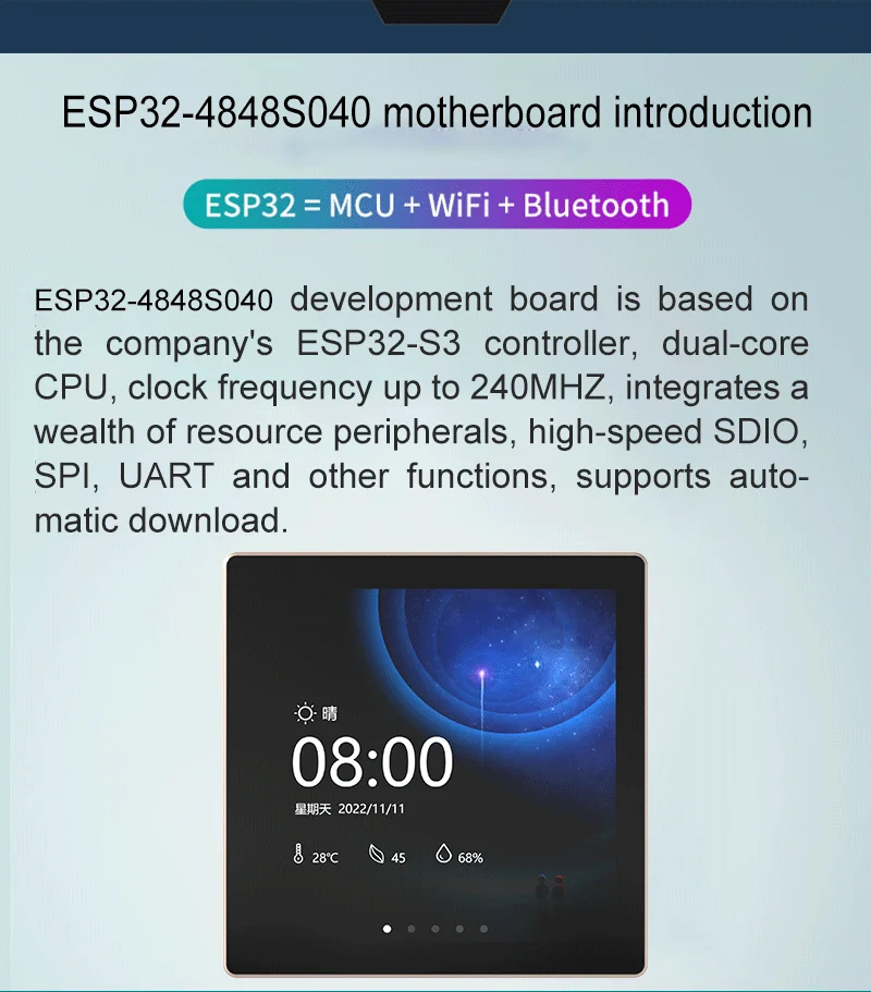 ESP32-4848S040C I Y 1 ST7701 Driver Chip for High-Standard IoT Applications
