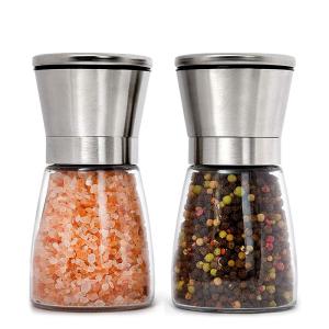 China 80ml Ceramic Blades Refillable Glass Pepper Grinder wholesale