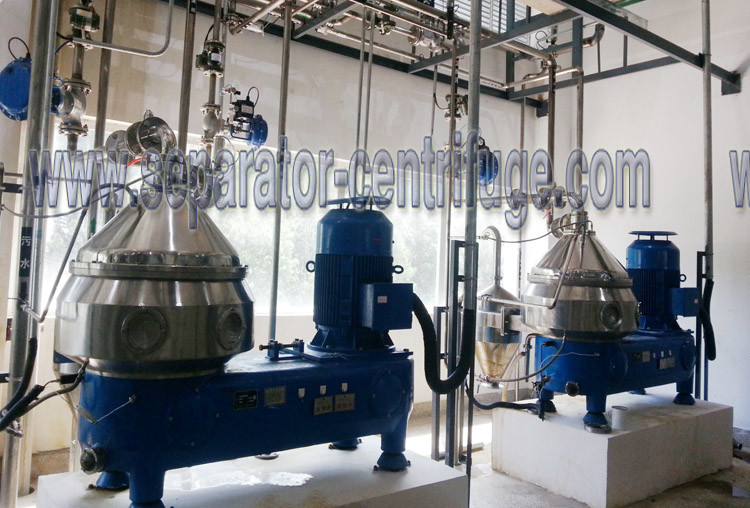 Two Phase Solid Removing Disk Stack Centrifuge , Beer Yeast Centrifugal Separator