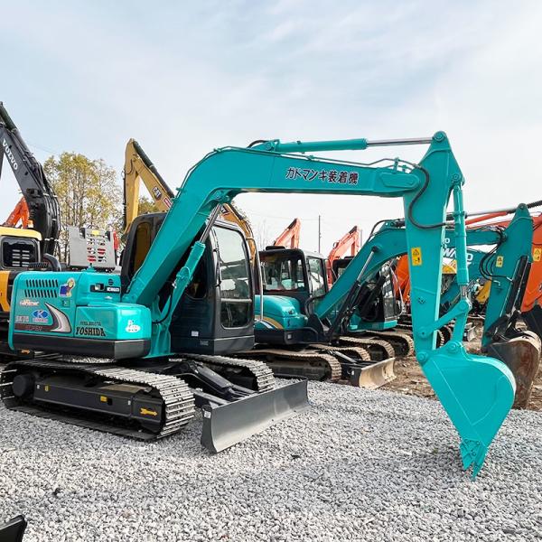 Sk75 Used Kobelco Excavators Construction Engineering 7000kg Kobelco Sk 75 Track