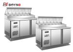 Commercial Kitchen Salad Prep Counter Stainless Steel Refrigerator for keep food