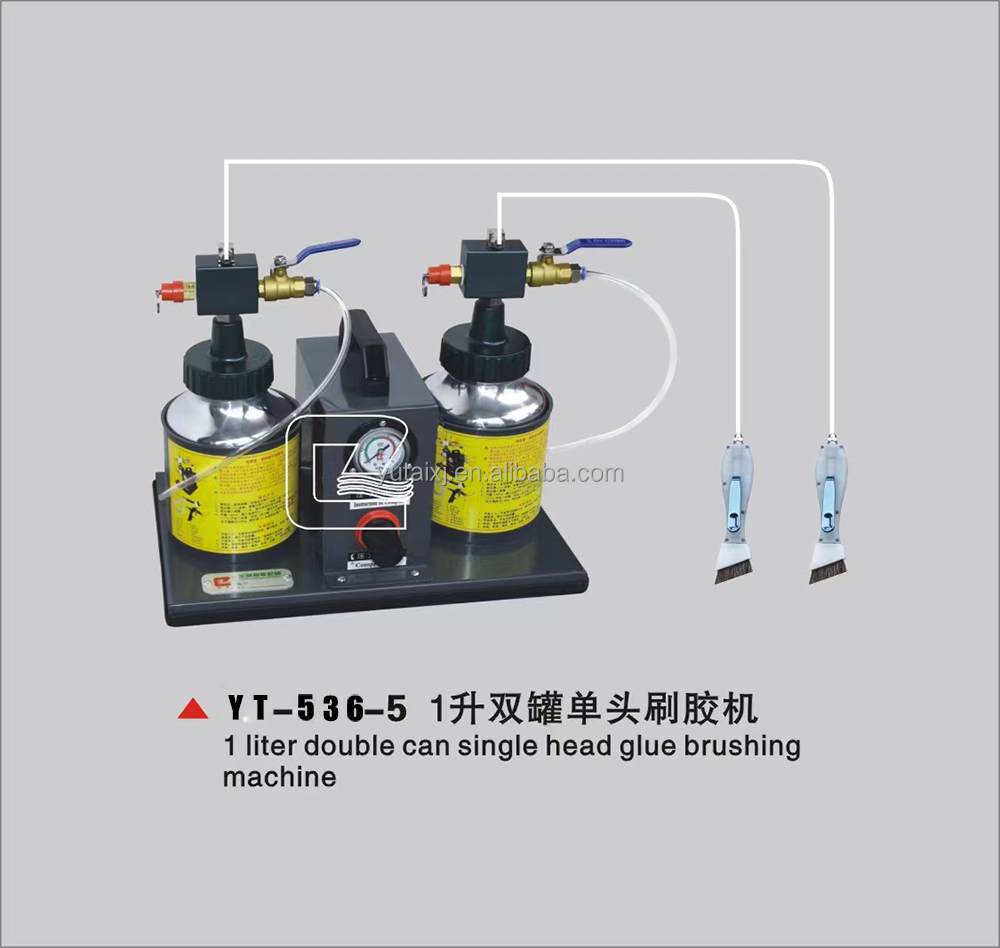Semi Automatic Pneumatic Gluing Machine For Shoes Leather Paper Goods
