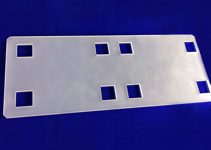 Customization Precision CNC Glass Milling Clear SIO2 400Kv/Cm High Purity