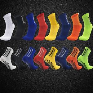 China Crew Length Soccer Grip Socks Adult Customized Black Grip Socks Soccer wholesale