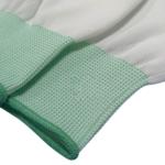 White Polyester PU Fingertip Coated Safety Working Gloves Anti Slip