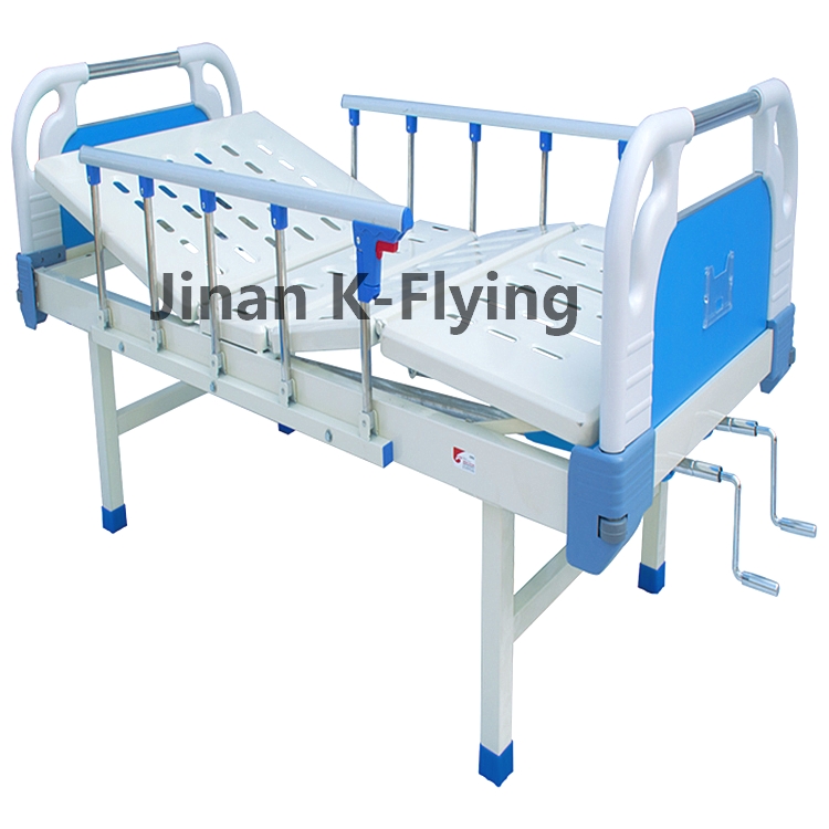 ABS Manual Medical Bed , ISO 2 crank hospital bed