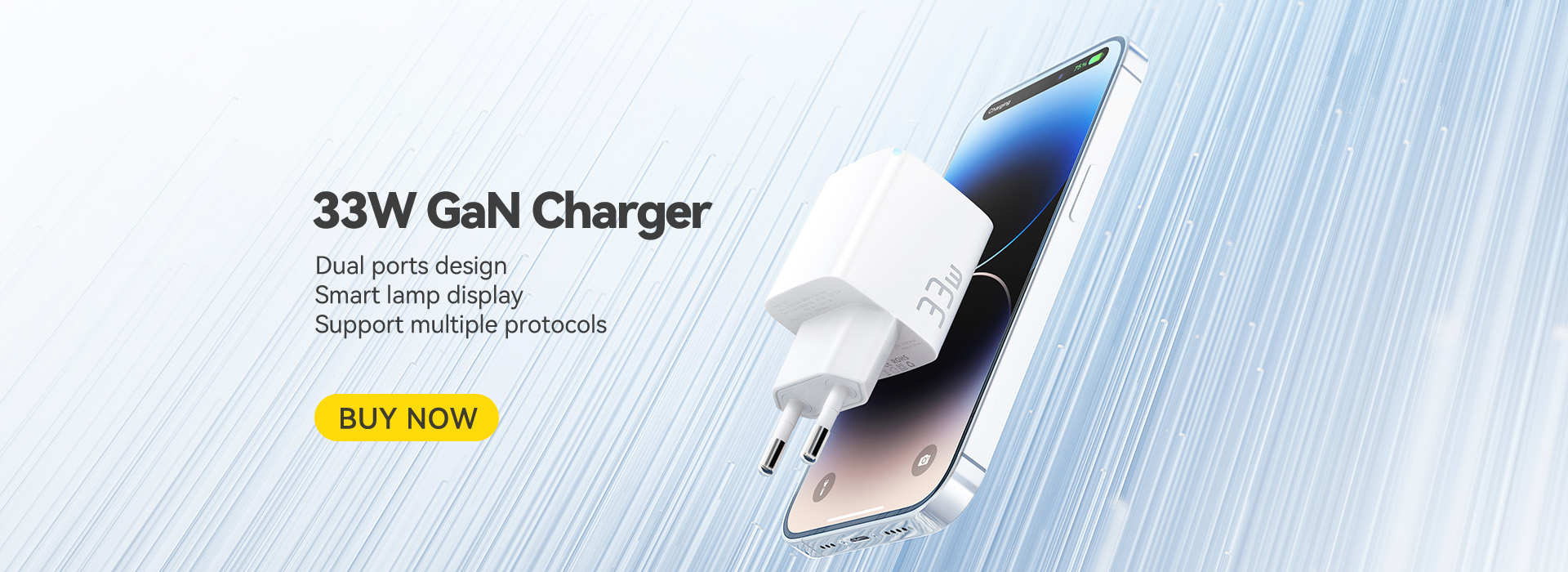 Essager 2023 PoleStar travel PD QC 33W Charger USB Type-C Fast Charging mobile phone wall charger