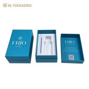 China Paper Luxury Custom Perfume Packaging Box Inside Skin Care Cosmetic Lid And Base wholesale