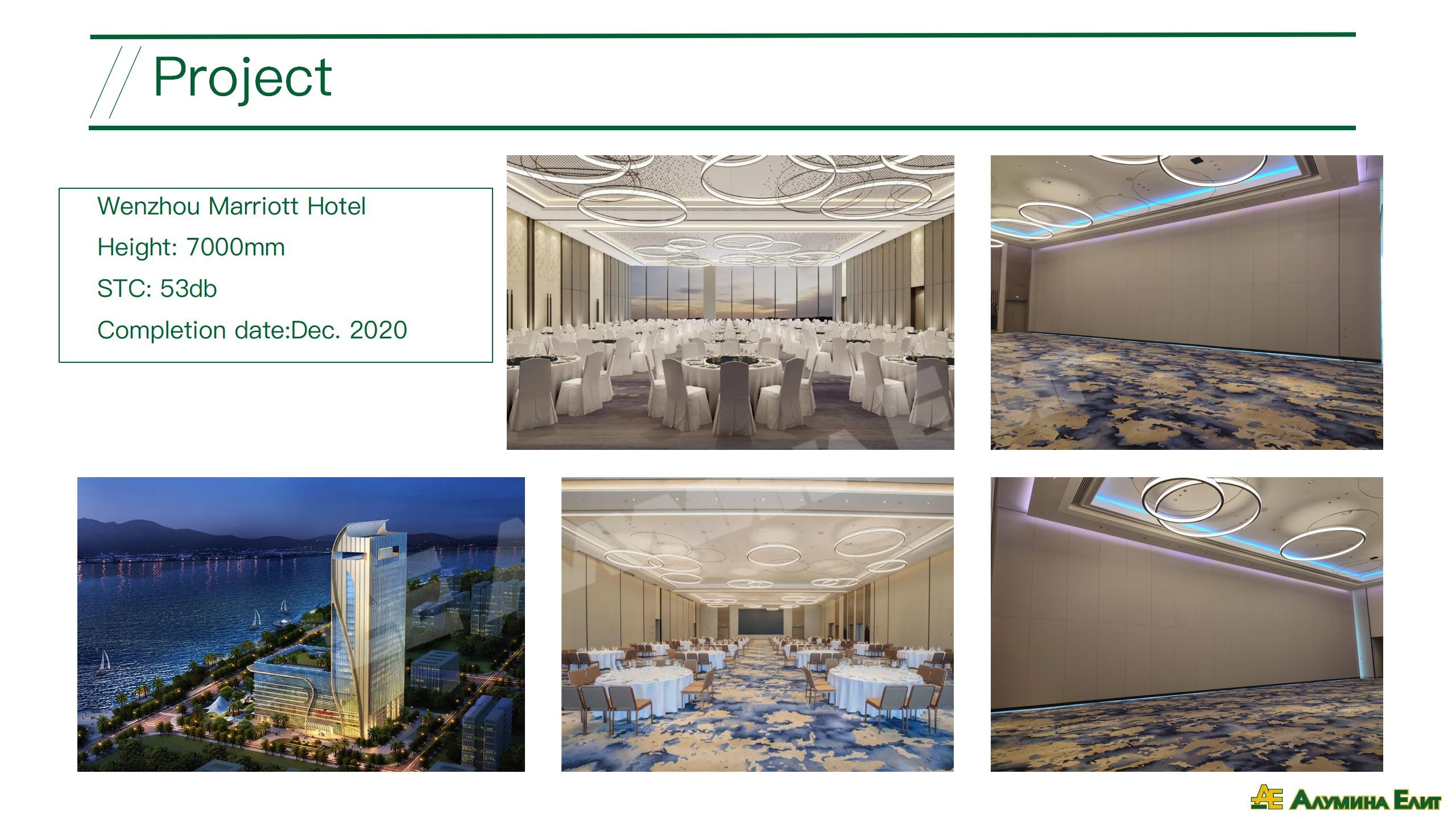 Fireproofing Movable Panel Walls 68cm Thickness For Office Building