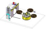 Oven Carousel Rotational Molding Machine 3 Arms 4 Arm