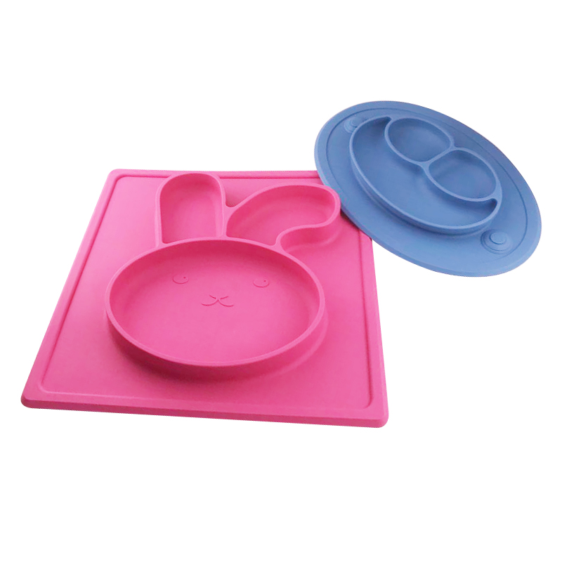 High Quality Silicone Suction Plate Baby Plate Mat Non Slip Placemats For Toddlers