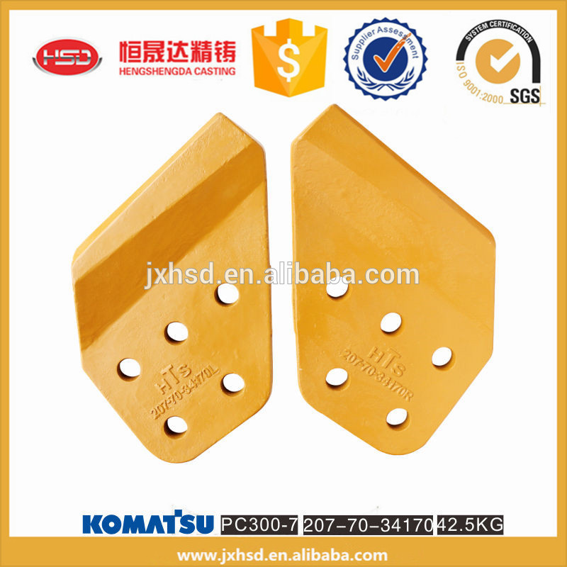 Earth moving machine excavator bucket cutting edge/ side cutters
