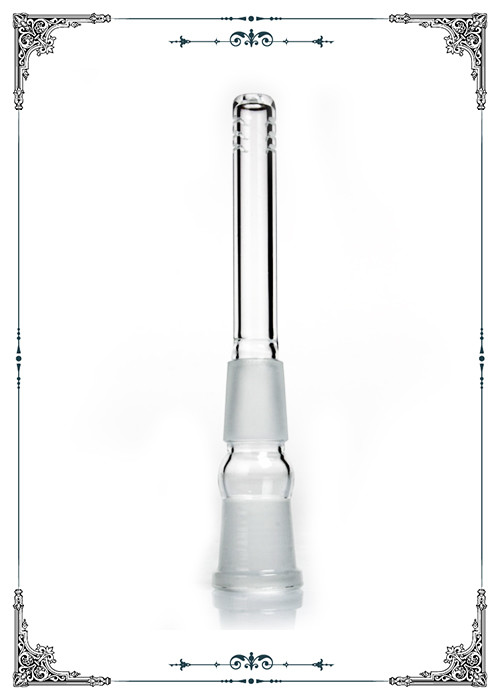 Male 4 Inches Female Glass Downstem Hand Blown With Cuts Slide