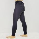 Grey Equestrian Horse Riding Pants Leggings Full Seat Silicone