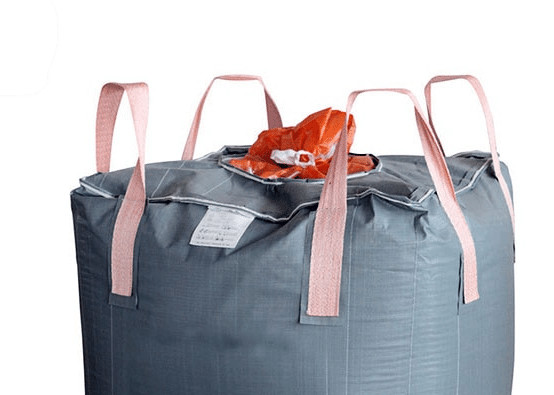 UV Treated Grey Super Sack Bag Flat Bottom / Side Discharge Design Available