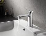 Basin Faucets Washroom Counter Mounted Brass Tap Single Lever Washroom Basin