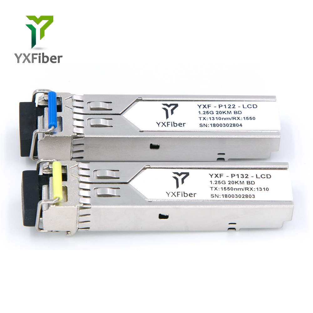 Fiber Optic SFP 1.25 G 1310nm 20KM BIDI LC DDM SFP Module