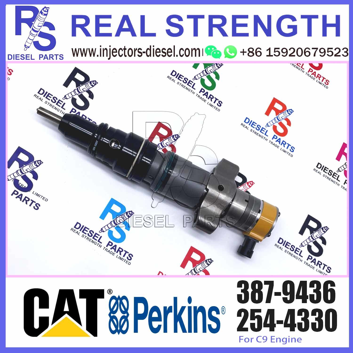 C9 Injector Nozzle 387-9436 3879436 10R7222 Fuel Injector For E330D E336D Excavator Engine Parts