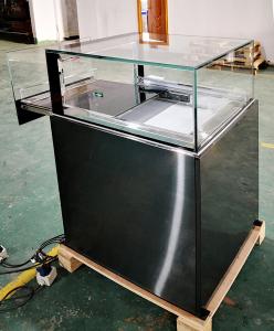 China 800x800x1100mm Chocolate Display Freezer 12mm Thickness Clear Glass wholesale