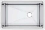Handmade Luxury Stainless Steel Sinks Commercial Grade Brushed Finish / Diamond