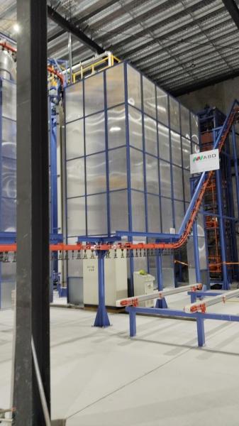 Surface Treatment Equipment Of Aluminium Profiles Scheme Vertical Powder Coating