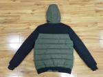 Cotton Padded Coat Mens Polyester Puffer Jacket Waterproof With Removable