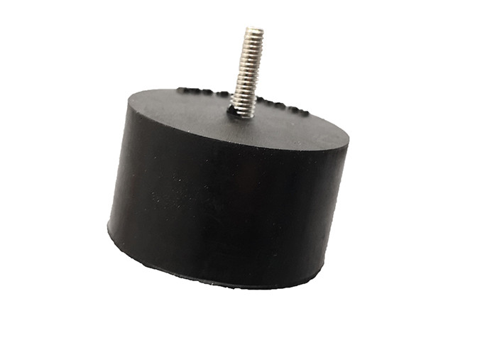 OEM Customize Molded Rubber Bushing Shock Absorber Cylindrical Black Color