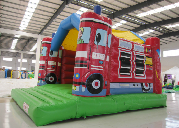 0.55mm Pvc Tarpaulin Indoor Inflatable Bounce House , Toddler Jump House Double Stitching