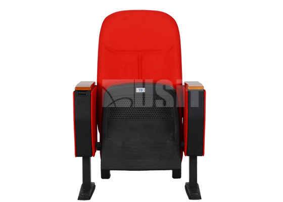 Strong Metal Frame Auditorium Padded Conference Chairs Space Saving Seating