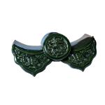 Dark Green Asian Style Roof Tiles Perfect for Antique Building Materials in